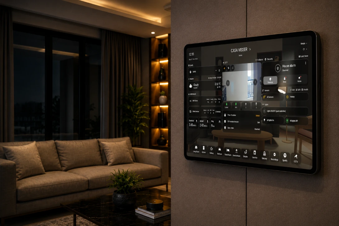 Casa Visser luxury smart home project featuring integrated automation technologies