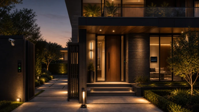 Home automation control interface installed at Casa Visser