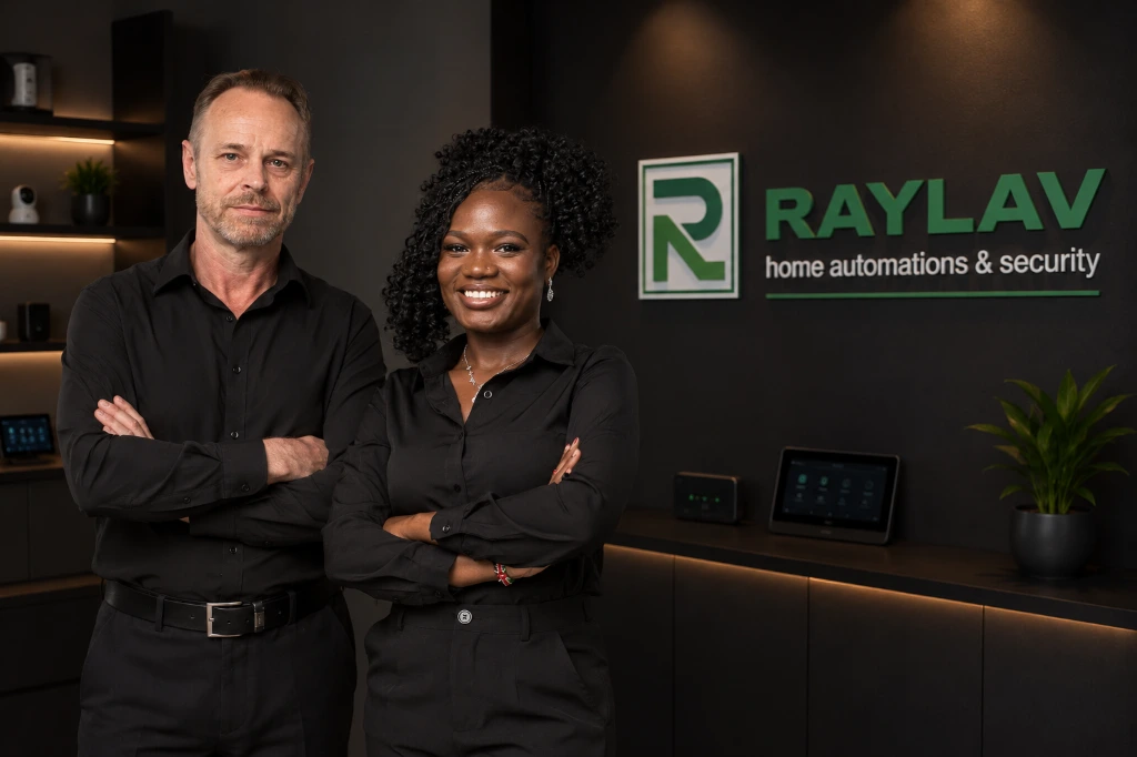 RAYLAV team group photo representing home automation and security expertise