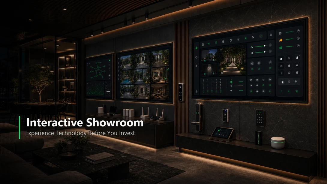 Professional smart home security monitoring and automation dashboard