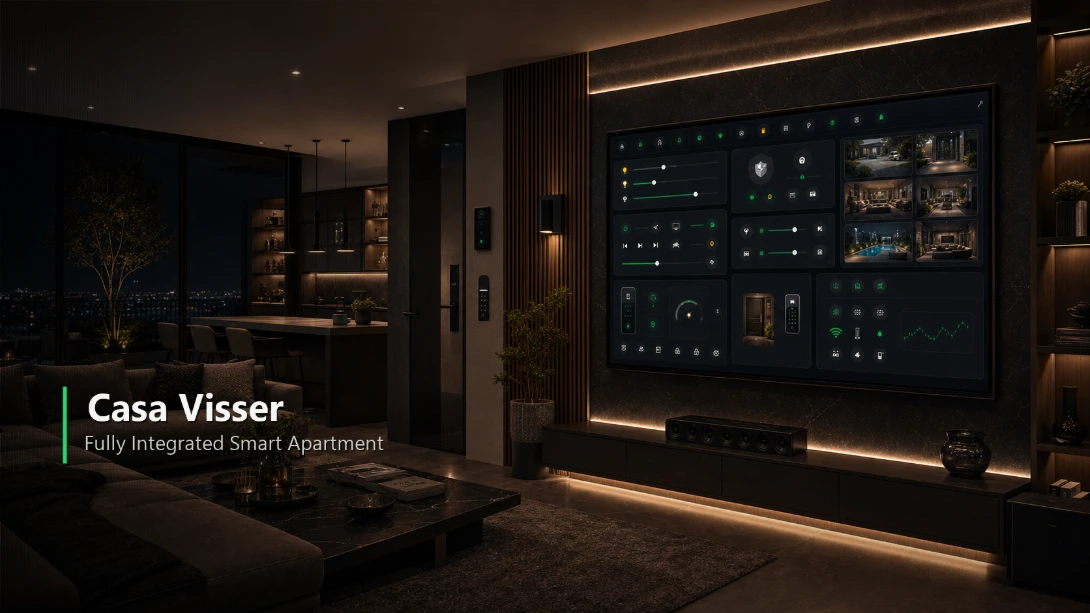 Luxury smart home featuring integrated automation and intelligent control systems