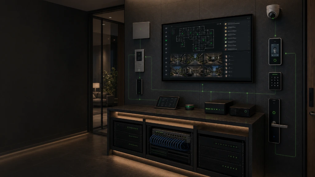 Smart access control management platform with centralized security monitoring