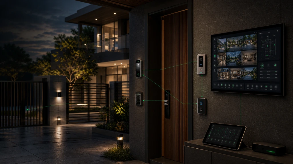 Integrated access control system for secure residential and commercial properties