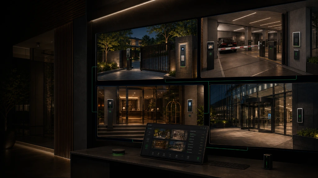 Modern access control infrastructure with intelligent entry management technology