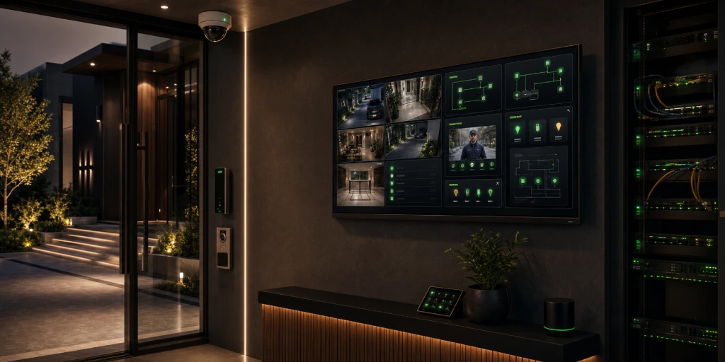 Centralized CCTV surveillance dashboard with real-time security monitoring