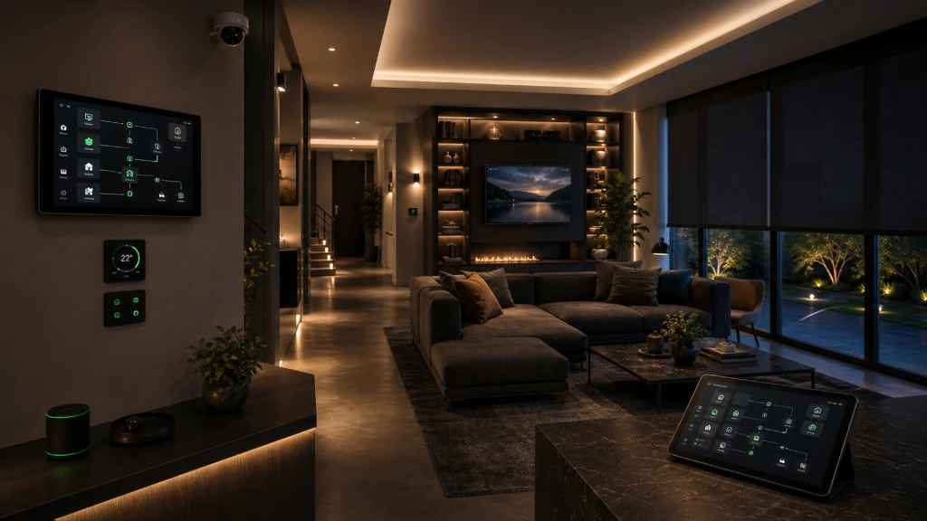 Luxury smart home managed through Home Assistant automation platform