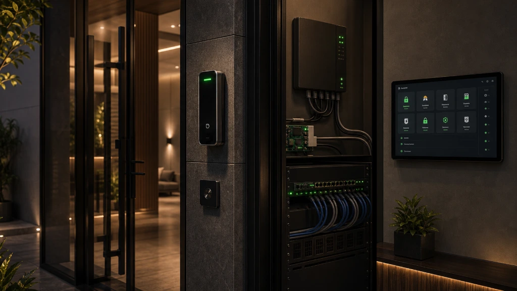 Structured networking cabinet supporting integrated technology systems