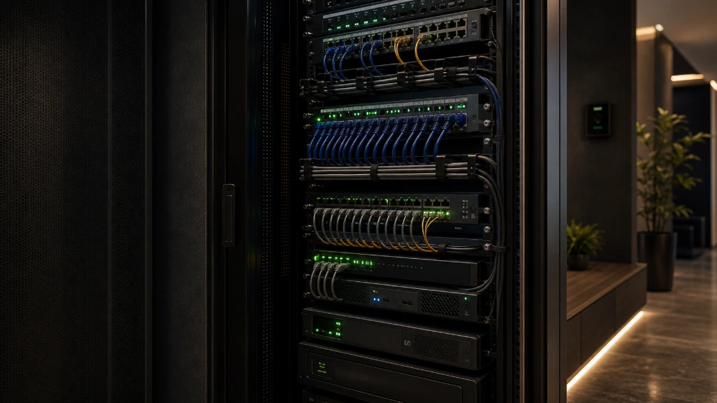 Enterprise networking rack delivering reliable connectivity and system integration