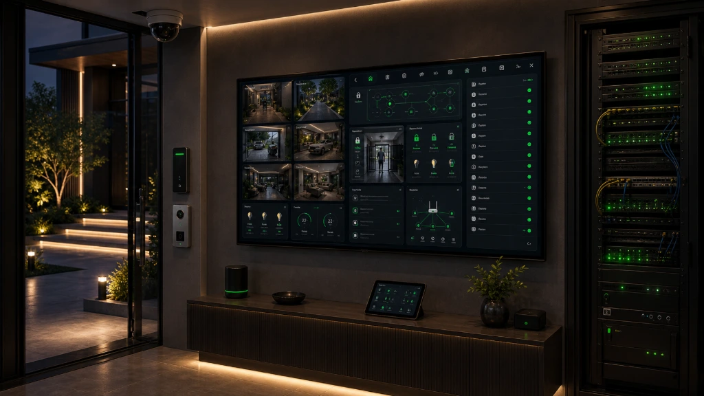 Modern property connected through enterprise-grade networking technologies
