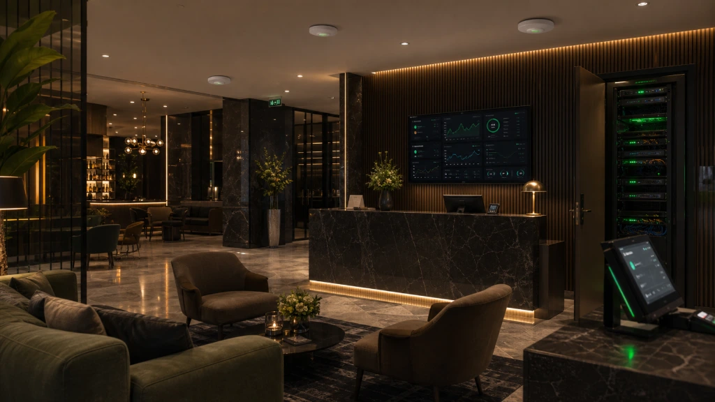 Luxury interior connected through intelligent networking and automation infrastructure