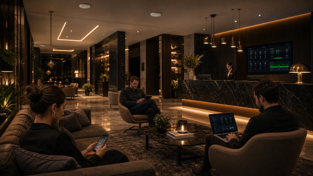 Wireless access point providing seamless connectivity throughout the property