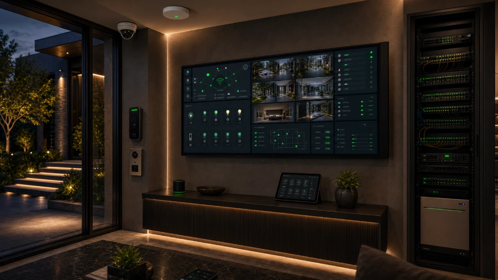 Luxury smart home with professionally designed wireless networking