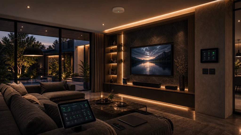 Luxury smart home entertainment space supported by high-speed wireless networking
