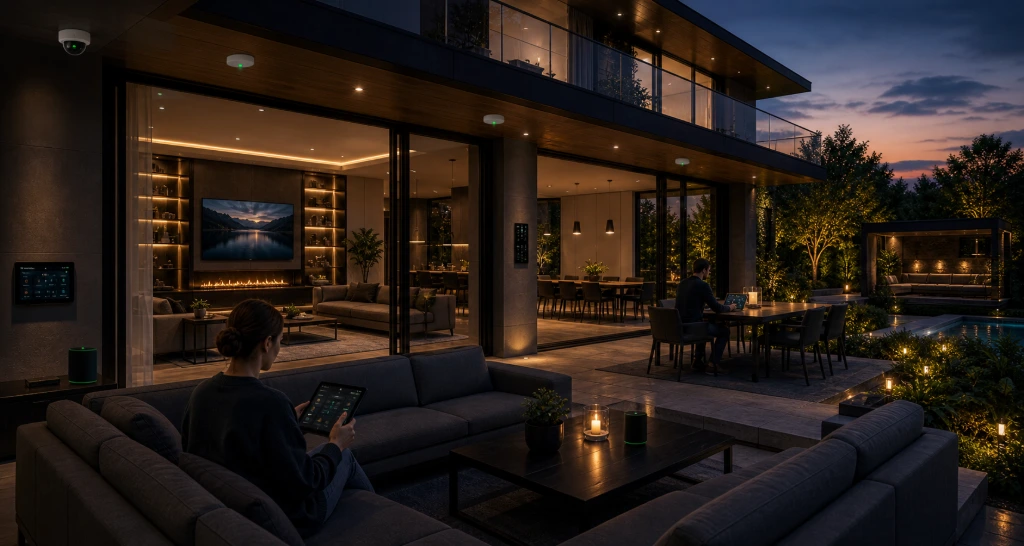 Luxury residence featuring enterprise-grade WiFi and wireless network infrastructure