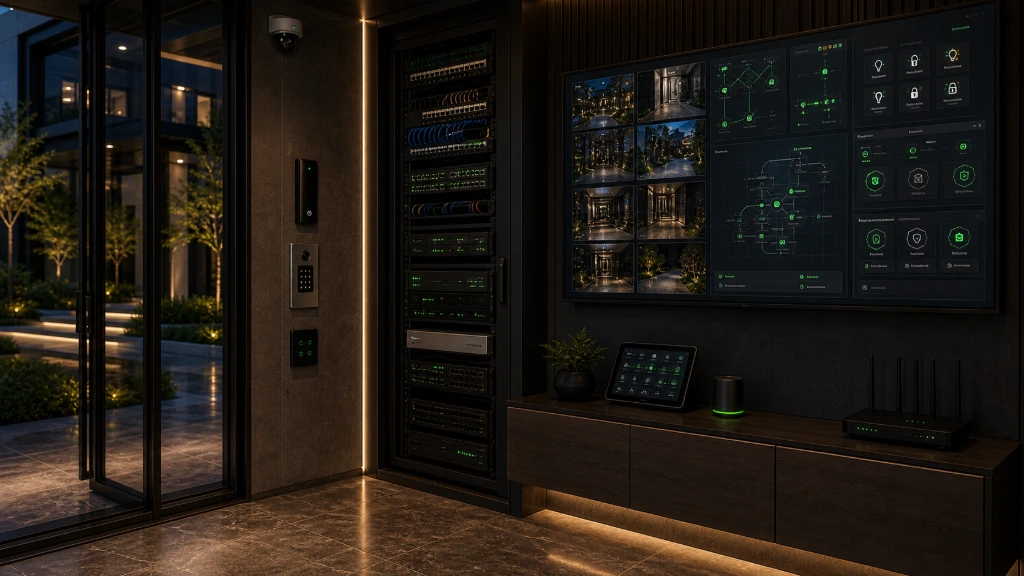 Technology rack supporting networking, automation and security systems