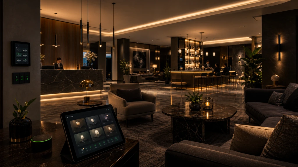 Luxury interior enhanced by programmable smart lighting solutions