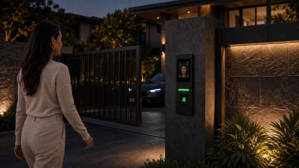 Automated gate entry system with smart authentication technology