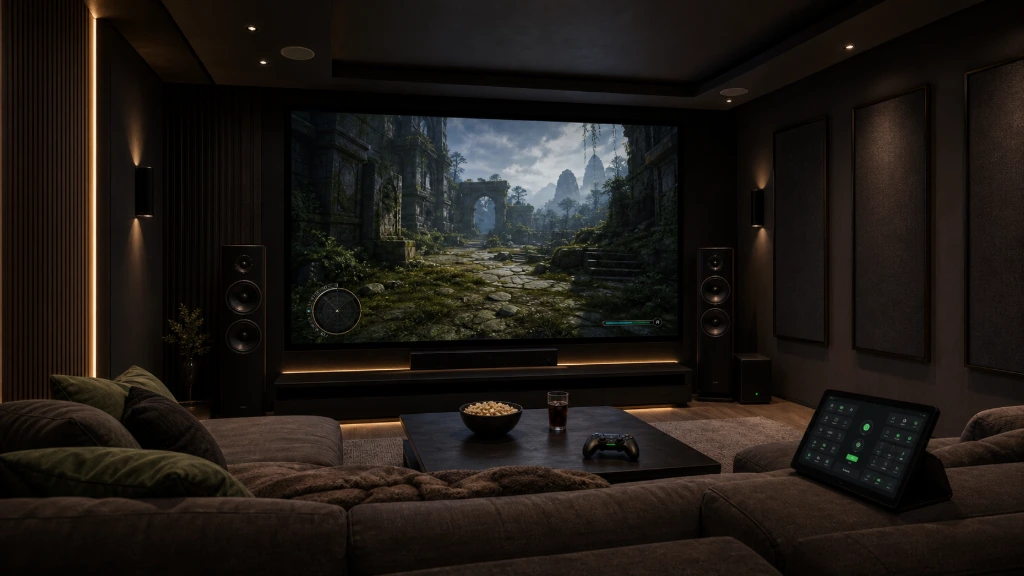 Dedicated home theater room designed for premium entertainment