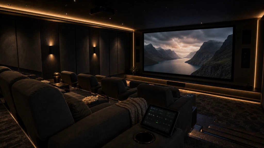 Smart entertainment environment with integrated home cinema technologies