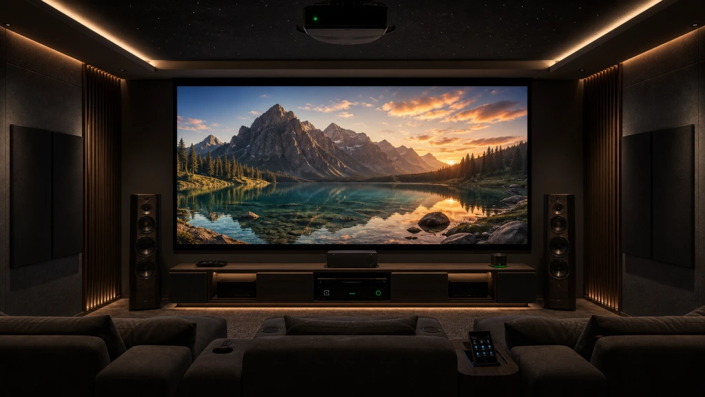 Premium cinema display system delivering immersive viewing experiences