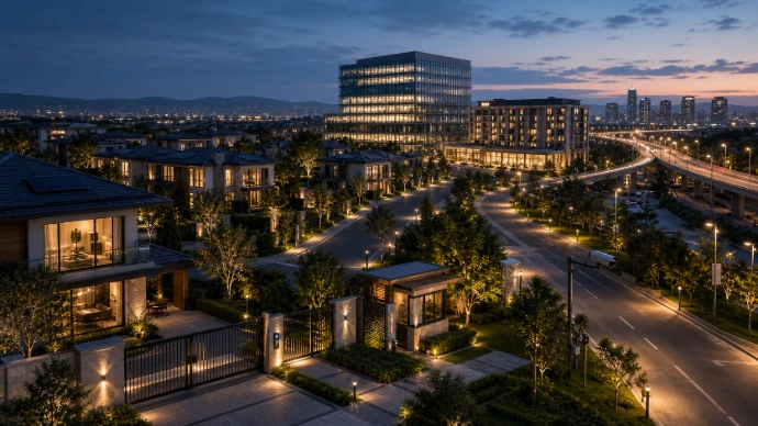 Luxury smart home community reflecting the RAYLAV vision for connected living
