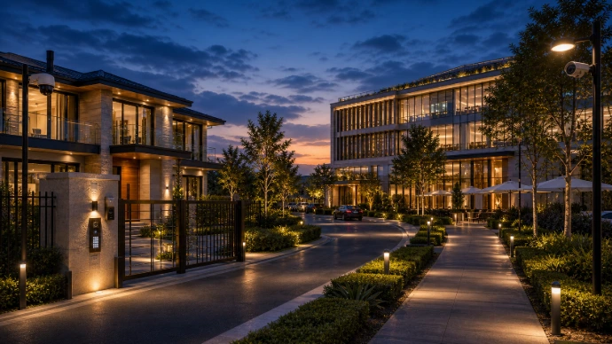 Luxury smart home community reflecting the RAYLAV vision for connected living