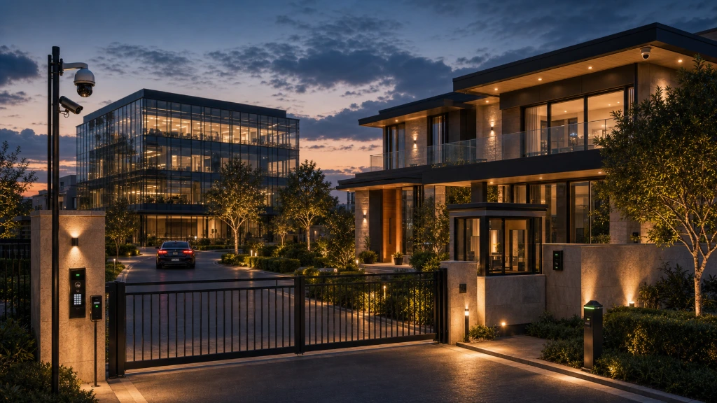 Intelligent security solutions installed by RAYLAV Home Automations &amp; Security, combining smart surveillance, access control, and home automation technologies to protect residential and commercial properties.