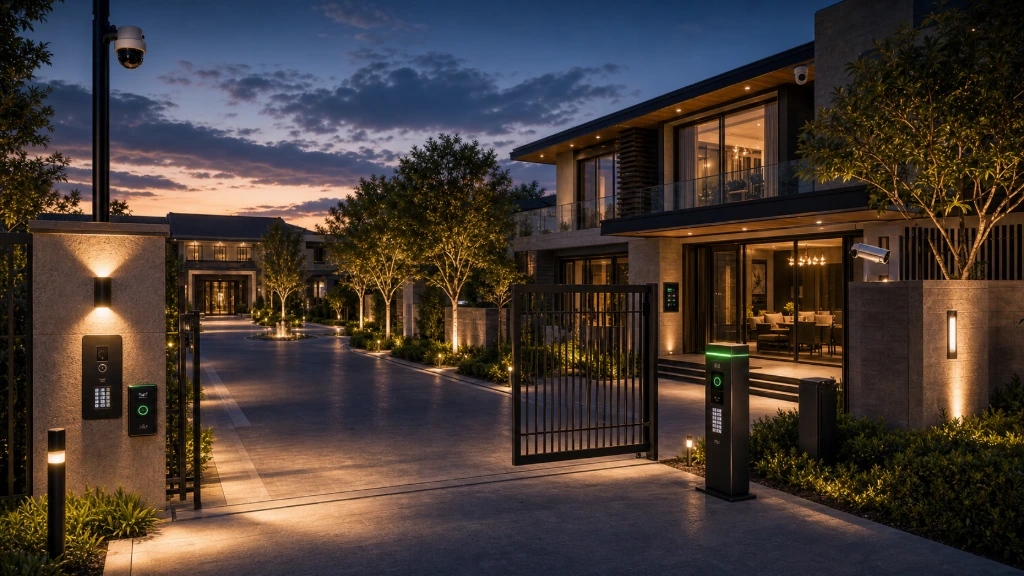 Contemporary smart interior featuring integrated automation, intelligent lighting, networking, and connected technologies designed to enhance comfort, efficiency, and security.