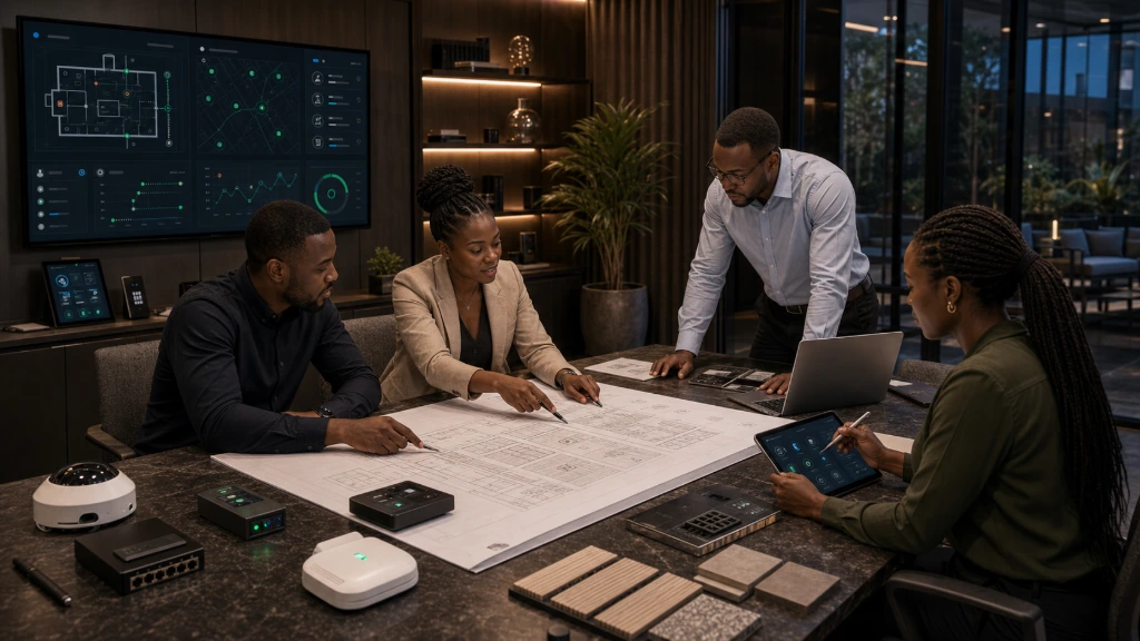 Completed RAYLAV smart technology project featuring integrated automation, connected infrastructure, intelligent security, and modern building solutions designed for long-term performance and innovation.