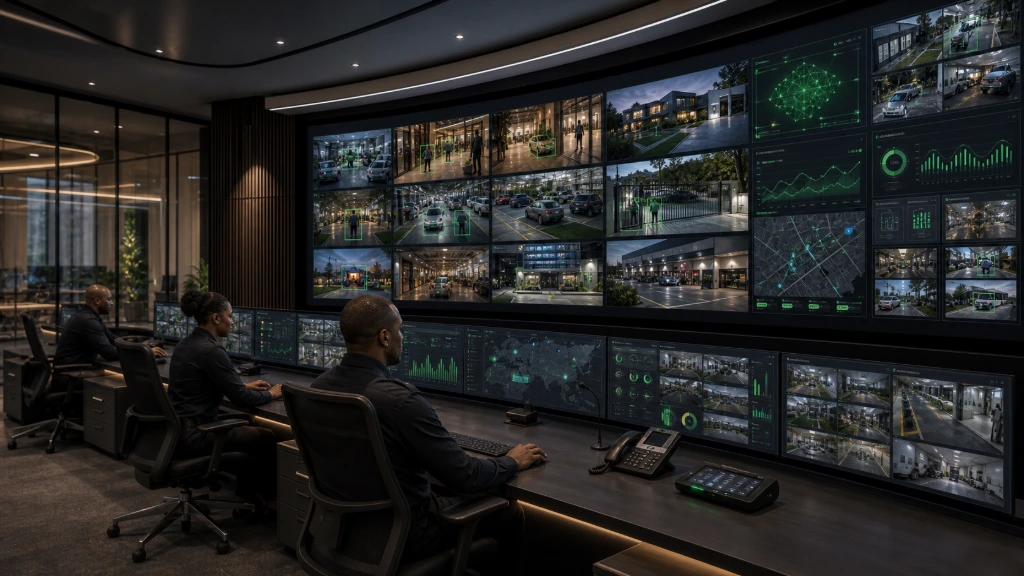 Hikvision centralized security monitoring with AI video surveillance and real-time alerts