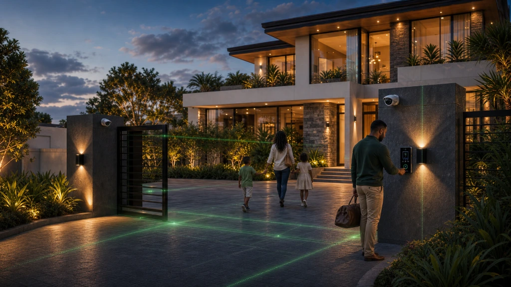 Luxury home protected by Hikvision security systems creating complete peace of mind