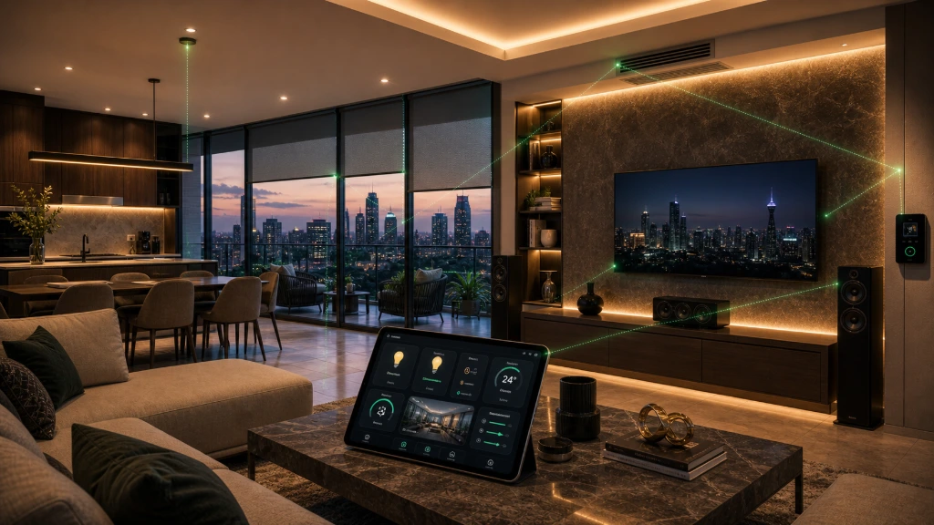 Modern apartment managed through Home Assistant intelligent automation