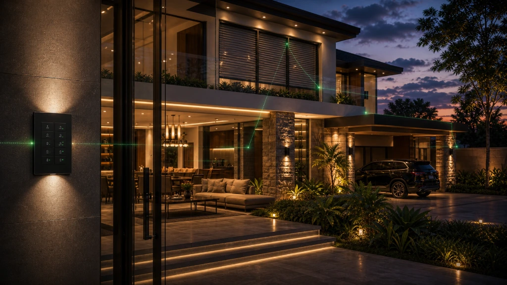 Luxury modern home featuring professionally integrated KNX building automation