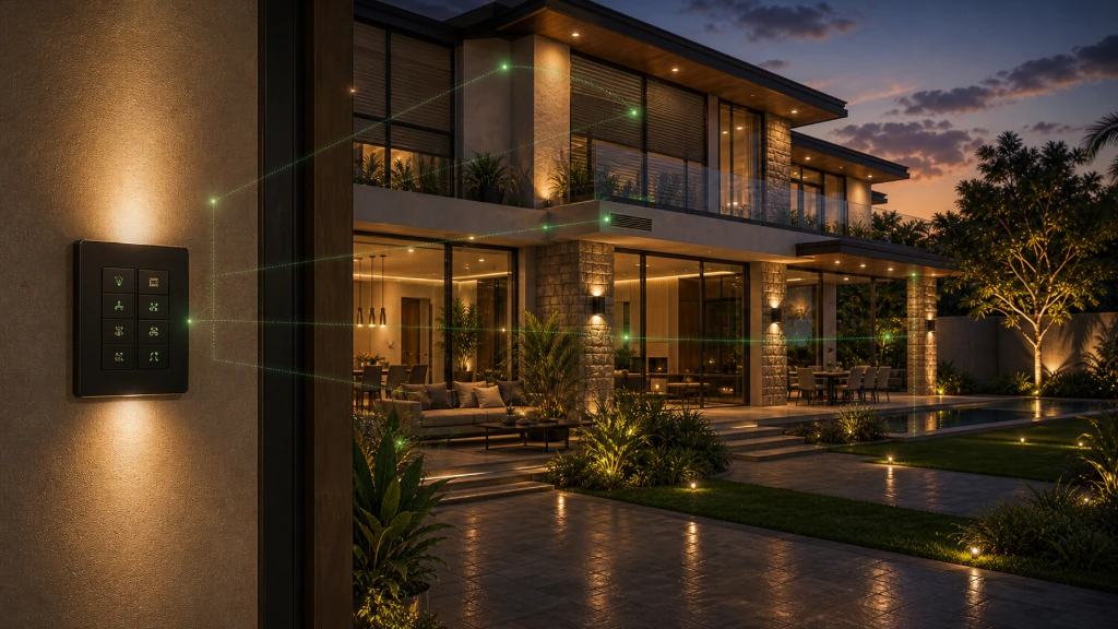 Premium residence controlled by KNX intelligent building technology