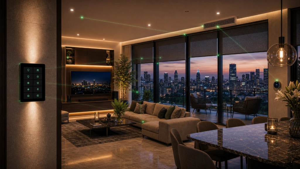 Luxury apartment featuring KNX lighting, climate and automation control