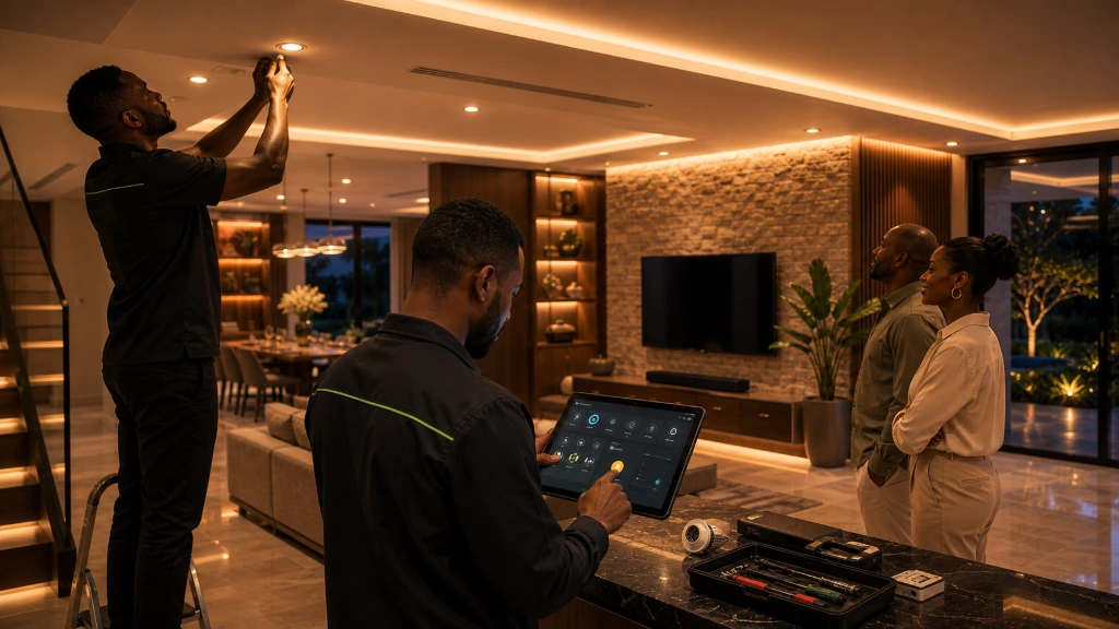 Outdoor entertainment space enhanced with Philips Hue intelligent garden lighting