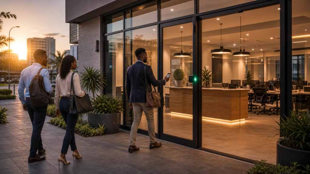 Luxury apartment entrance protected with NUKI intelligent access control
