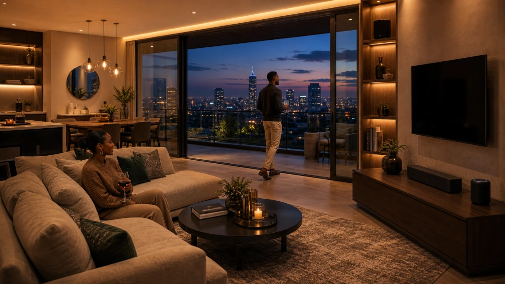 Modern apartment featuring Sonos premium wireless home audio