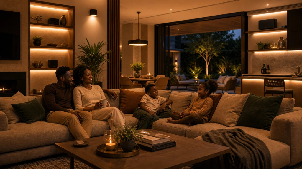 Luxury living room transformed by Sonos premium wireless audio and home entertainment