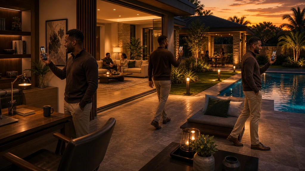 Luxury home office supported by reliable Ubiquiti mesh WiFi networking