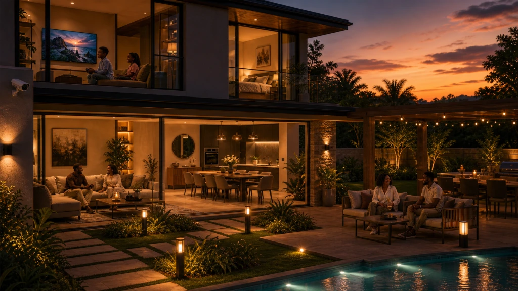 Luxury home demonstrating seamless whole-home WiFi and connected living