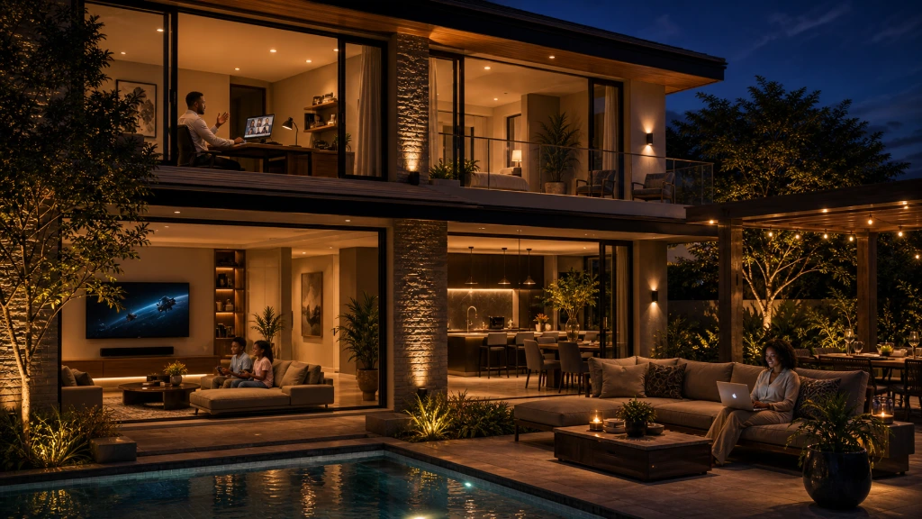 Luxury modern home powered by Ubiquiti whole-property mesh WiFi