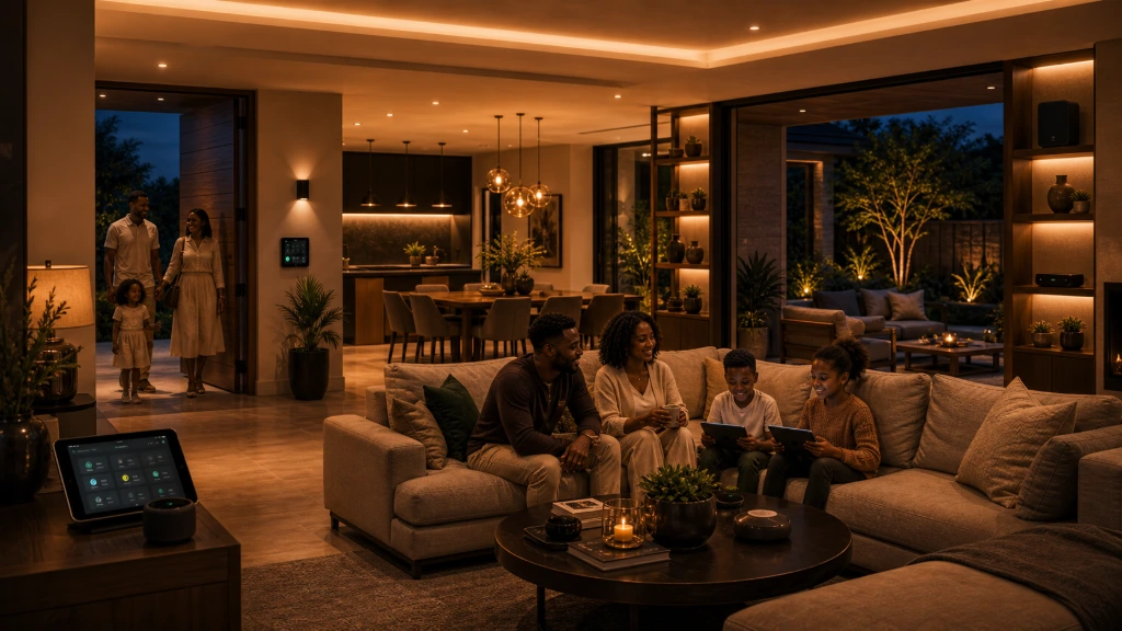 Luxury entertainment space connected with seamless Ubiquiti whole-property WiFi