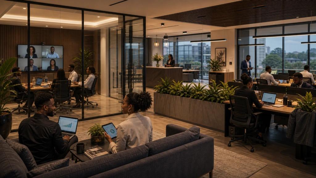 Commercial office using Ubiquiti enterprise wireless networking for reliable business operations