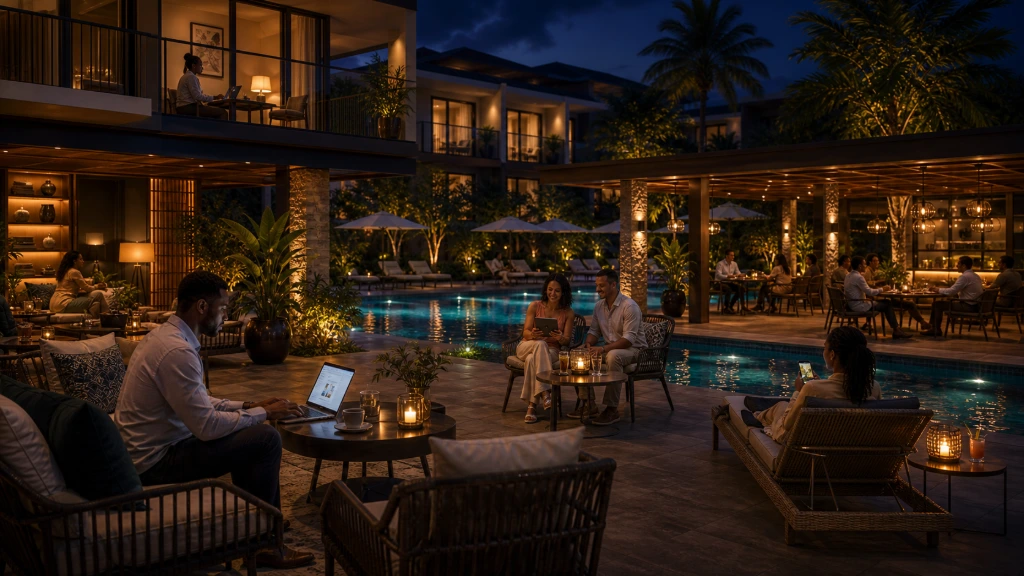 Luxury outdoor living space connected with Ubiquiti mesh networking